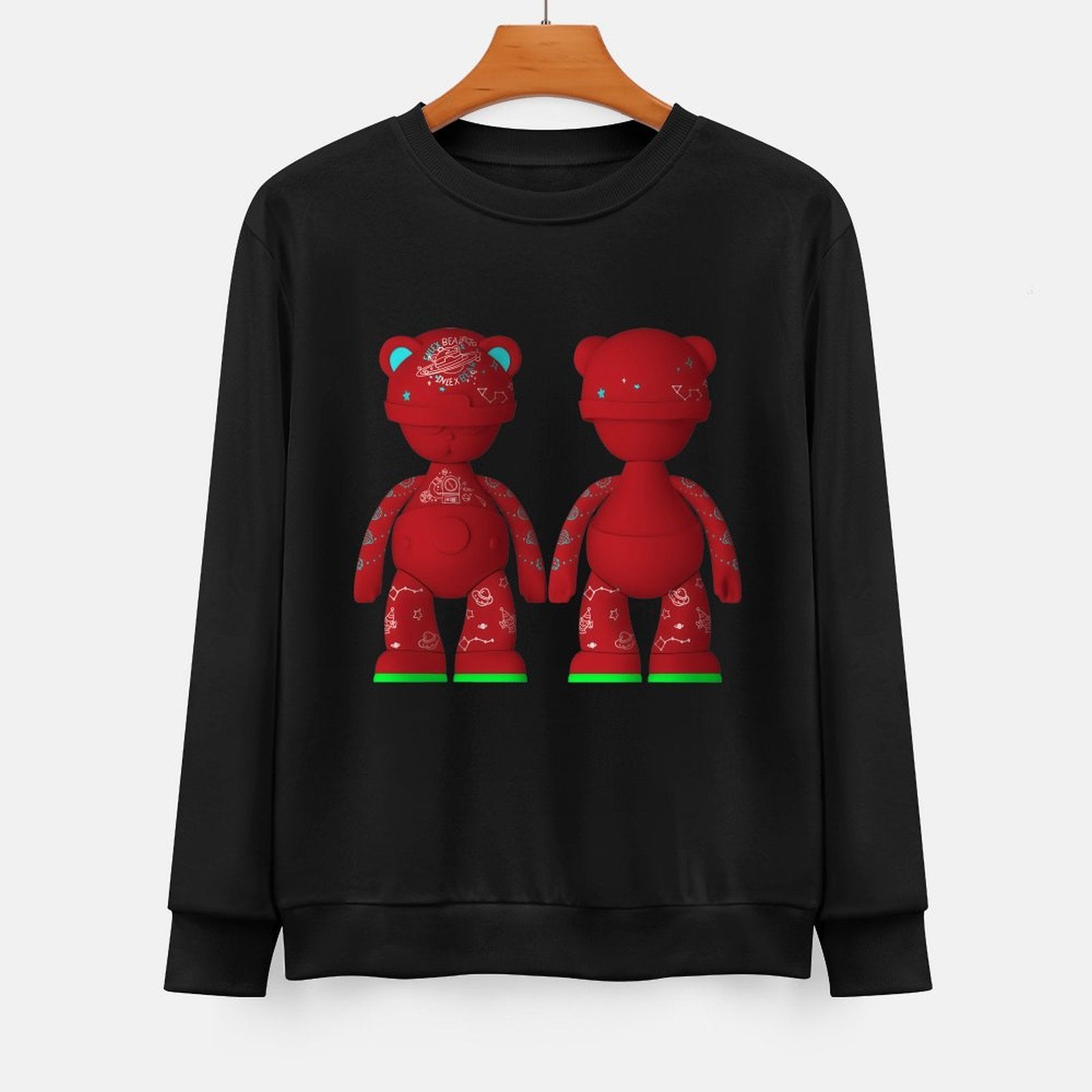 Long Sleeve With Front PatternCrisp Print Minimalist